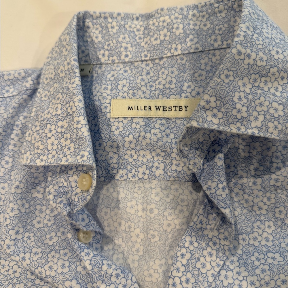 Blue Floral Men's Shirt